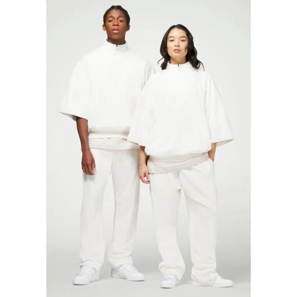 ADIDAS Velour Basketball Pants Unisex Fully Lined White - M - Style # IA3454 - Picture 2 of 10